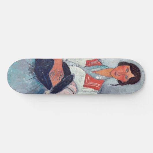 Amedeo Modigliani - Gypsy Vrouw met Baby Skateboard (Horizontaal)