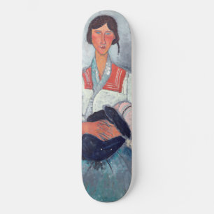 Amedeo Modigliani - Gypsy Vrouw met Baby Skateboard