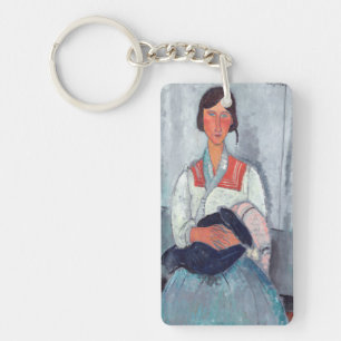 Amedeo Modigliani - Gypsy Vrouw met Baby Sleutelhanger