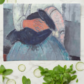 Amedeo Modigliani - Gypsy Vrouw met Baby Theedoek (Gevouwen)