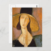 Amedeo Modigliani - hoofd van een vrouw Briefkaart (Voorkant / Achterkant)