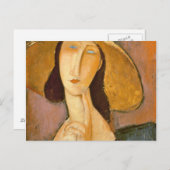 Amedeo Modigliani - hoofd van een vrouw Briefkaart (Voorkant / Achterkant)
