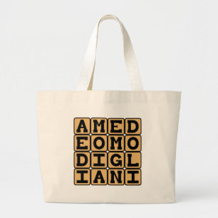Amedeo Modigliani, Italiaans kunstenaar Grote Tote Bag
