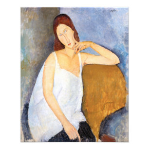 Amedeo Modigliani - Jeanne Hebuterne Foto Afdruk