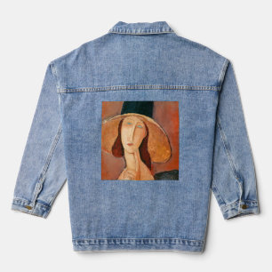 Amedeo Modigliani - Jeanne Hebuterne in groot Pet Denim Jacket