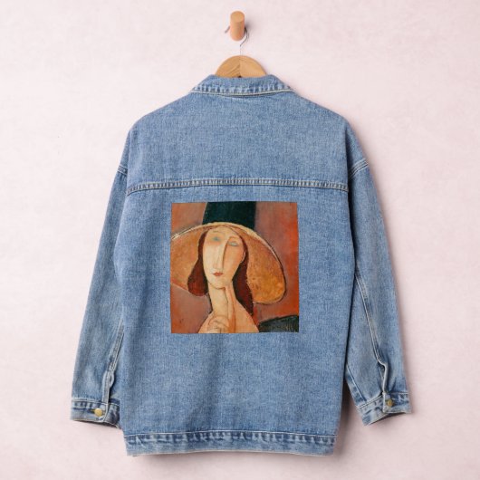 Amedeo Modigliani - Jeanne Hebuterne in groot Pet Denim Jacket (Hangar)