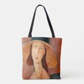 Amedeo Modigliani - Jeanne Hebuterne in groot Pet Draagtas (Achterkant)
