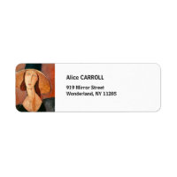 Amedeo Modigliani - Jeanne Hebuterne in groot Pet