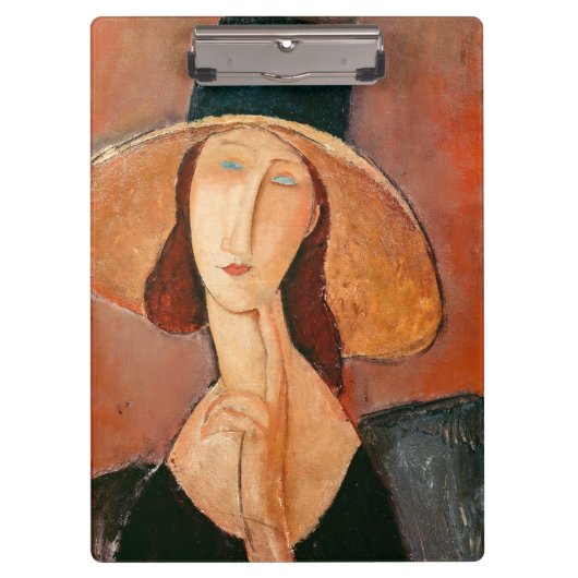 Amedeo Modigliani - Jeanne Hebuterne in groot Pet Klembord (Voorkant)