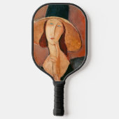 Amedeo Modigliani - Jeanne Hebuterne in groot Pet Pickleball Paddle (Achterkant)