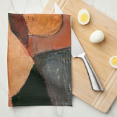 Amedeo Modigliani - Jeanne Hebuterne in groot Pet Theedoek (Quarter Fold)