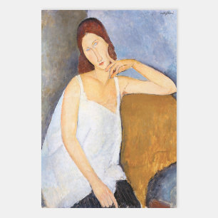 Amedeo Modigliani - Jeanne Hebuterne Inpakpapier Vel