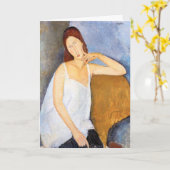 Amedeo Modigliani - Jeanne Hebuterne Kaart (Gele Bloem)
