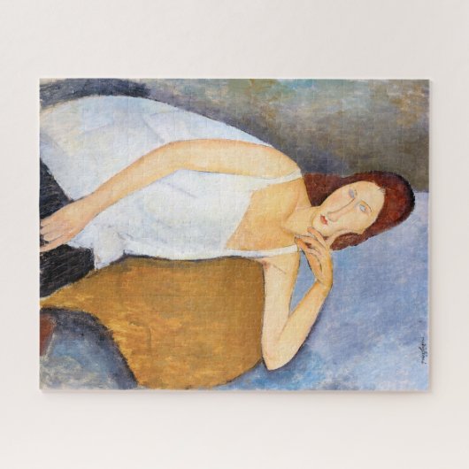 Amedeo Modigliani - Jeanne Hebuterne Legpuzzel (Horizontaal)