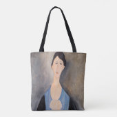 Amedeo Modigliani - Jonge vrouw in blauw Draagtas (Achterkant)