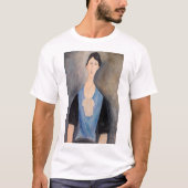 Amedeo Modigliani - Jonge vrouw in blauw T-shirt (Voorkant)