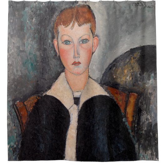 Amedeo Modigliani - Jongen in Sailor Suit Douchegordijn (Voorkant)