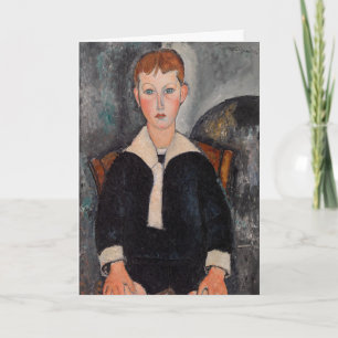 Amedeo Modigliani - Jongen in Sailor Suit Kaart