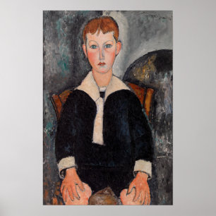 Amedeo Modigliani - Jongen in zeemanspak Poster