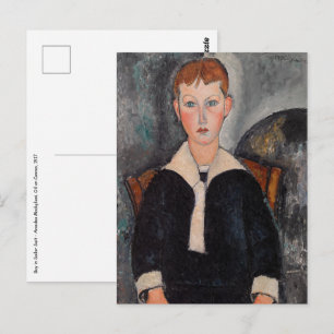 Amedeo Modigliani - Jongen in zeilpak Briefkaart