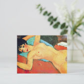 Amedeo Modigliani - Liggende vrouw Briefkaart (Staand voorkant)