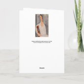 Amedeo Modigliani - Madame Hanka Zborowska Leaning Kaart (Achterkant)