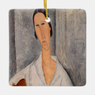 Amedeo Modigliani - Madame Hanka Zborowska Leaning Keramisch Ornament