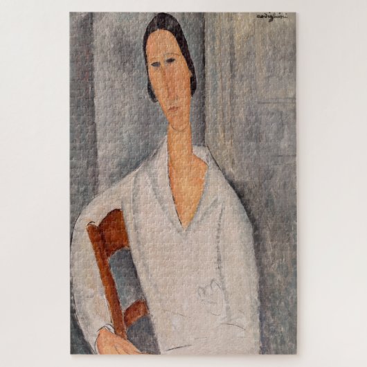 Amedeo Modigliani - Madame Hanka Zborowska Leaning Legpuzzel (Verticaal)