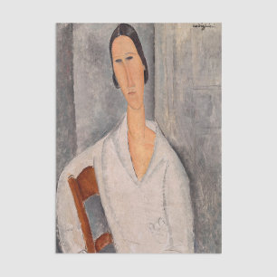 Amedeo Modigliani - Madame Hanka Zborowska Leaning Tissuepapier