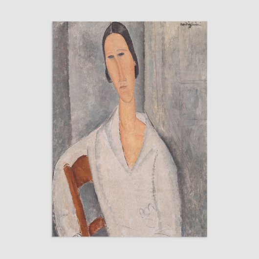 Amedeo Modigliani - Madame Hanka Zborowska Leaning Tissuepapier