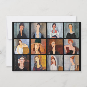 Amedeo Modigliani - Masterstuks Collage Bedankkaart