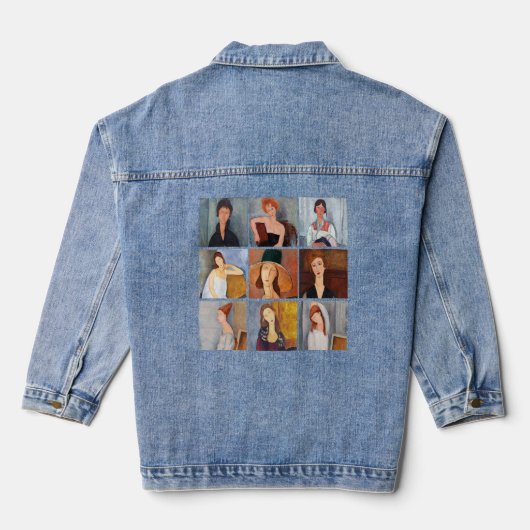 Amedeo Modigliani - Masterstuks Collage Denim Jacket (Achterkant)
