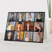 Amedeo Modigliani - Masterstuks Collage Kaart (Voorkant)
