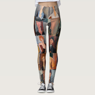 Amedeo Modigliani - Masterstuks Collage Leggings