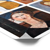 Amedeo Modigliani - Masterstuks Collage Poster (Hoek)