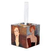 Amedeo Modigliani - Masterstuks Selection Kubus Ornament (Voorkant hoekig)