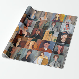 Amedeo Modigliani - Meesterwerken Collage Cadeaupapier
