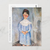 Amedeo Modigliani - Meisje in het blauw Briefkaart (Voorkant / Achterkant)