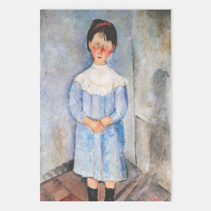 Amedeo Modigliani - Meisje in het blauw Inpakpapier Vel