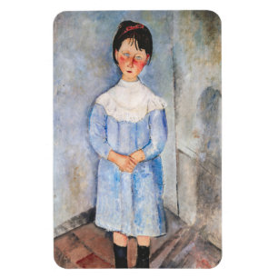 Amedeo Modigliani - Meisje in het blauw Magneet