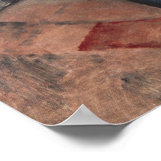 Amedeo Modigliani - Meisje in het blauw Poster (Hoek)