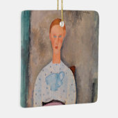 Amedeo Modigliani - Meisje met een Polka-Dot Blous Keramisch Ornament (Rechts)