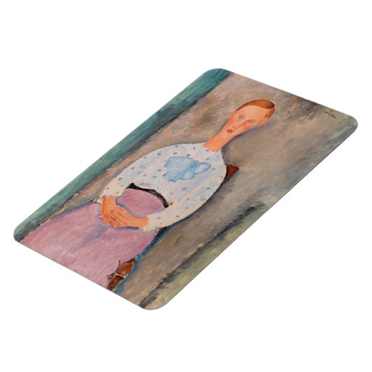 Amedeo Modigliani - Meisje met een Polka-Dot Blous Magneet (Linkerzijde)