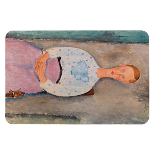 Amedeo Modigliani - Meisje met een Polka-Dot Blous Magneet (Horizontaal)