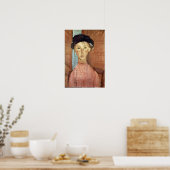 Amedeo Modigliani - Meisje met Pet Poster (Keuken)