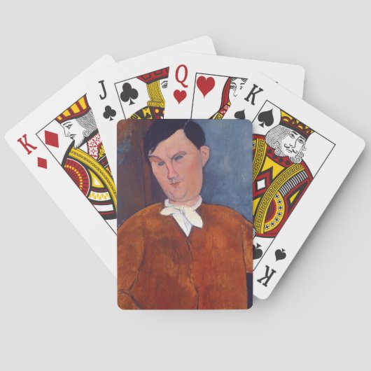 Amedeo Modigliani - Monsieur Deleu Pokerkaarten (Achterkant)
