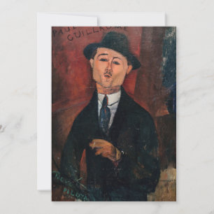 Amedeo Modigliani - Paul Guillaume, Novo Pilota Bedankkaart
