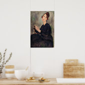 Amedeo Modigliani - Portret van Dedie Hayden Poster (Keuken)