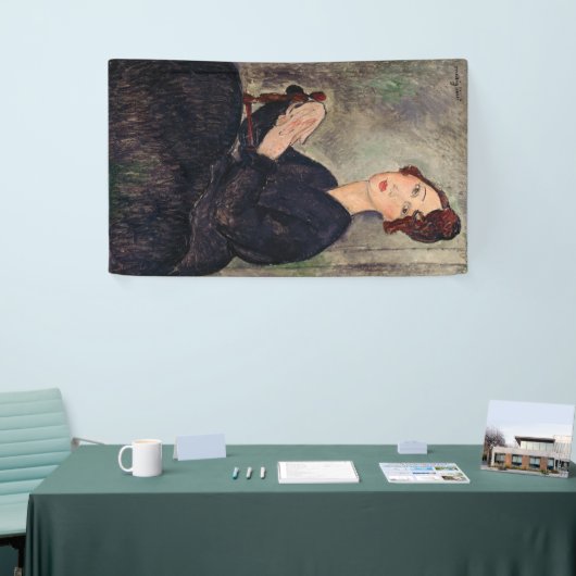 Amedeo Modigliani - Portret van Dedie Hayden Spandoek (Beurs)