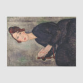 Amedeo Modigliani - Portret van Dedie Hayden Tissuepapier (Voorkant)